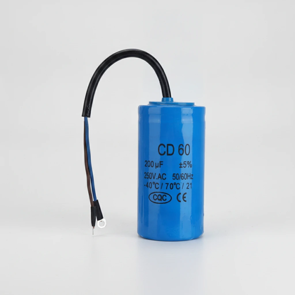 Конденсатор пусковой CD60 200mF 250VAC 50Hz ELYT для двигателя 1,5квт 220В - основное изображение