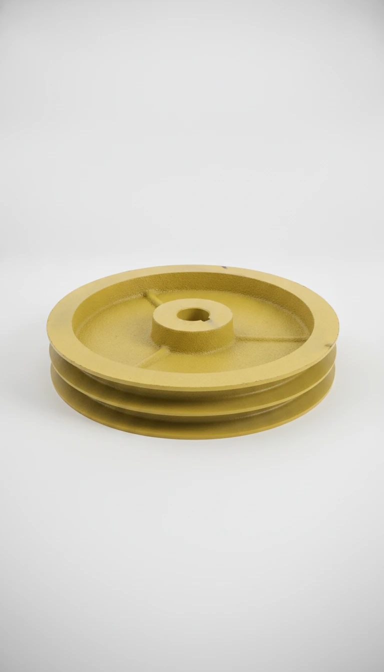 Шкив большой 2-х ручейковый для станка БРОНЯ-160 (на редуктор) D=214mm d=24mm толщина 41 - основное изображение