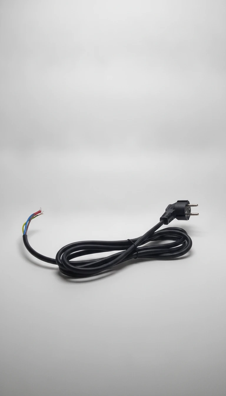 Вилка с проводом европейская 220v